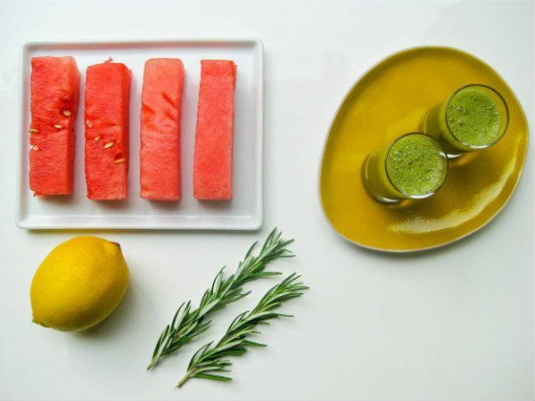 Greeny Rosemary Watermelon Lemonade