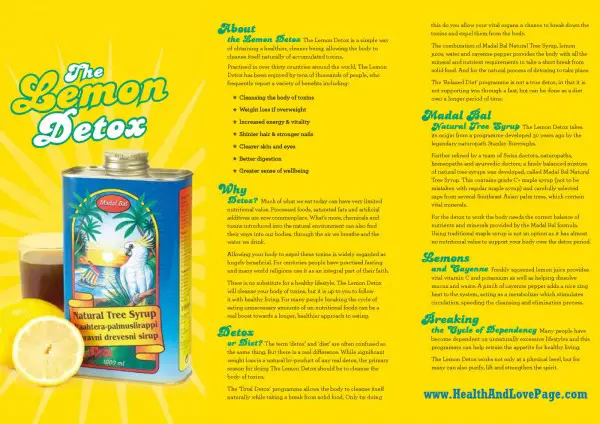 Lemon Detox Diet - About
