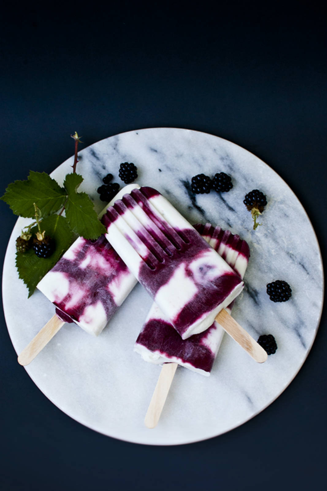Vegan Desserts - Blackberry Coconut Lime Popsicles Recipe
