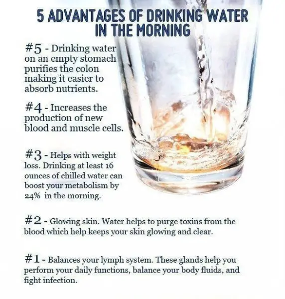 Drink Water On An Empty Stomach - Benefits