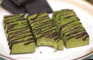 Matcha Green Tea Fudge Bars