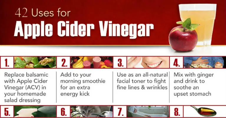 Amazing List of 42 Uses of Apple Cider Vinegar